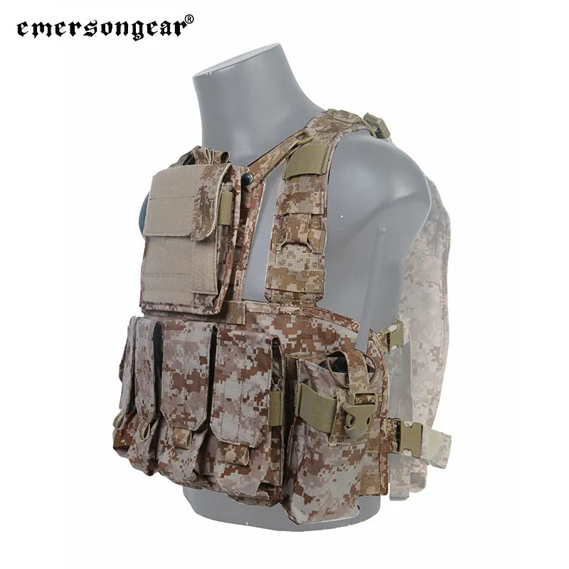 Emersongear For RRV Hunting Vest W/ Magazine GP Pouchs Lightweight Set Training Combat Hunting Hiking Trekking Nylon
