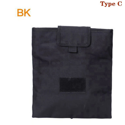 Tactical Molle Folding Magazine Dump Drop Pouch Utility Drawstring Recovery Mag Holster Ammo Bag Hunting Accessories Pouch