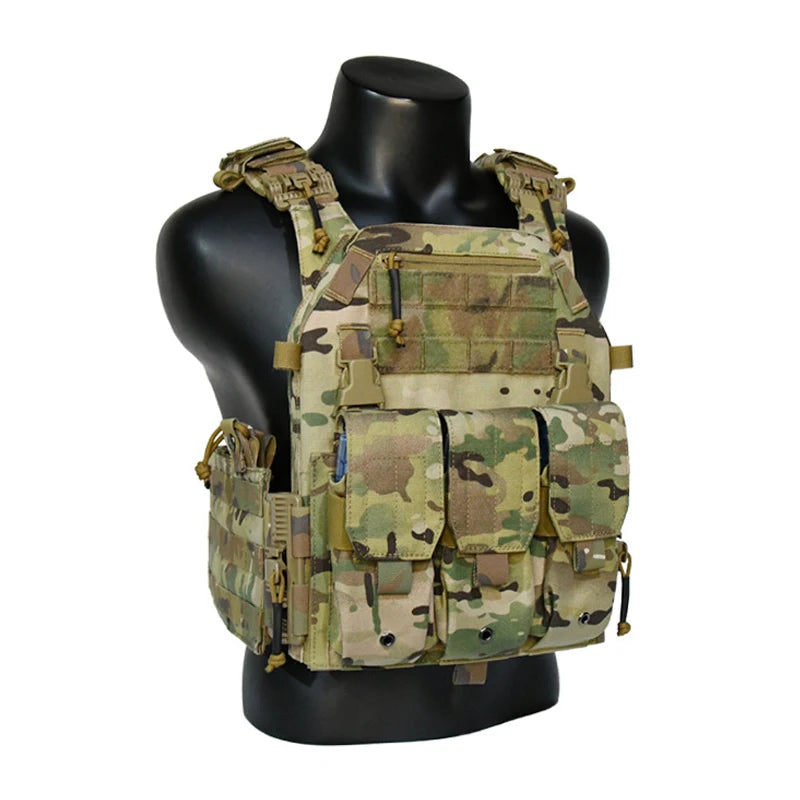Tactical Plate Carrier 1000D Nylon Outdoor Tactical vest Hunting Protective Adjustable MOLLE System Vest