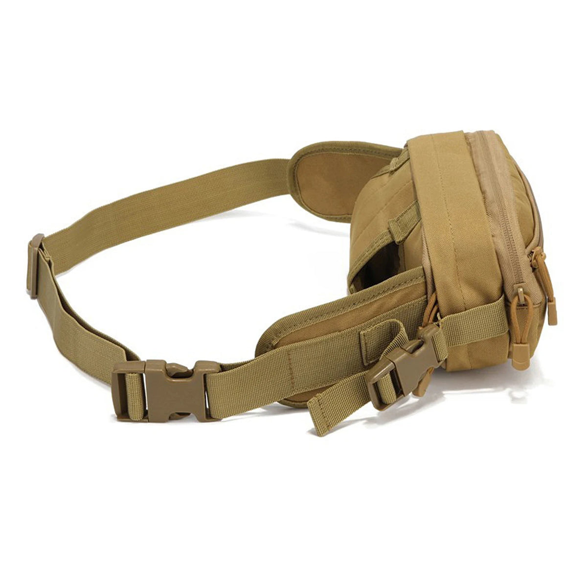 Hunting hidden waist bag with adjustable waistband and cushioning pad suitable for cycling, hiking, hunting and other scenes