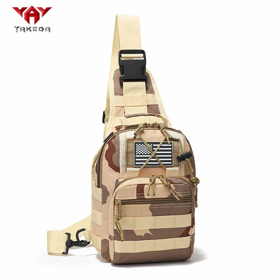 YAKEDA Multifunctional Outdoor Sling Bag, Casual Travel Chest Pack, Durable Daily Use Crossbody Bag for Men & Women