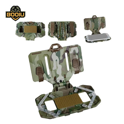 BOOIU Tactical MOLLE Folded Navigation Board Airsoft Mobile Phones Navigator Panel CS Hunting for Screen Size 4.7-6.7in