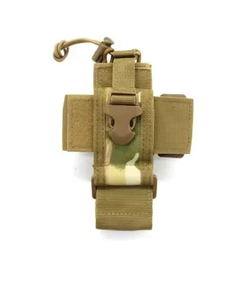 Tactical Walkie Talkie Holder Bag Molle Radio Pouch Nylon Waist Pack Pocket Pendant Pouch Hunting Accessories