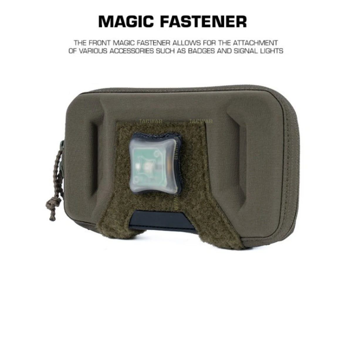 Tactical Universal Phone Pouch with Rigid Protective Shell,  MOLLE Chest‑Mount Phone Holder for Plate Carrier Chest Rig