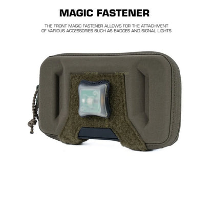 Tactical Universal Phone Pouch with Rigid Protective Shell,  MOLLE Chest‑Mount Phone Holder for Plate Carrier Chest Rig