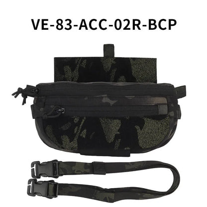 Tactical Hanger Pouch Compact Abdominal Dangler Pack Quick Release Shoulder Bag Integrates Hunting Vest Plate Carrier Airsoft