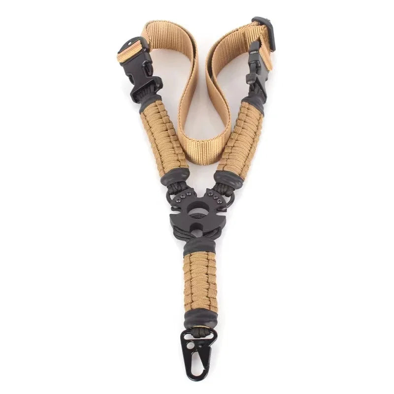 Nylon Webbing Multiuse Durable Rifles Sling Tactic Single Point Gun Shoulder Strap Quickly Adjust Length