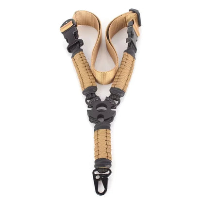 Nylon Webbing Multiuse Durable Rifles Sling Tactic Single Point Gun Shoulder Strap Quickly Adjust Length
