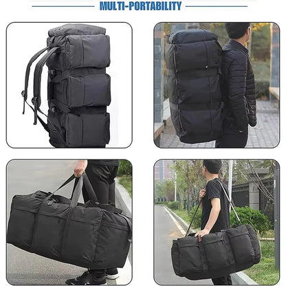 90L Camping Bag Travel Backpack Large Luggage for Men Outdoor Shoulder Hiking Trekking Tourist Tactical Carry-on Duffel Weekend