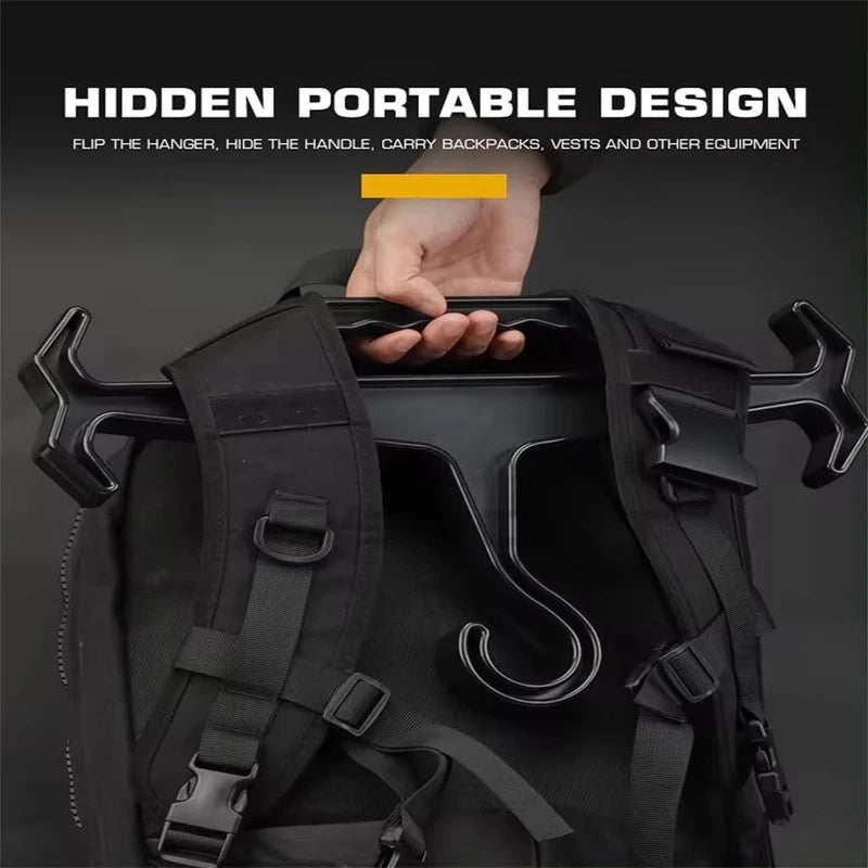 1pc multifunctional hanger tactical vest display hanger military fan outdoor training thickened non-slip plastic hanger