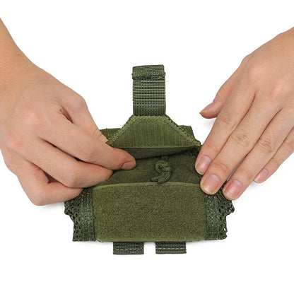 Nylon Roll-Up Mesh Dump Pouch Mini Foldable Net Pocket EDC Tactical Outdoor Sport Camping Hunting Magazine Storage