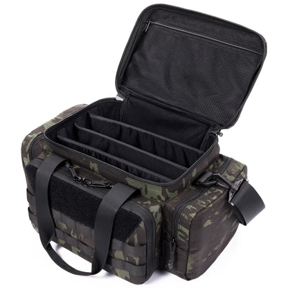 ONETIGRIS Range Bag, Hunting Shooting Range Bags for Handgun with 3 Removable Dividers Duffle Bag for Fishing, Hiking,Sports