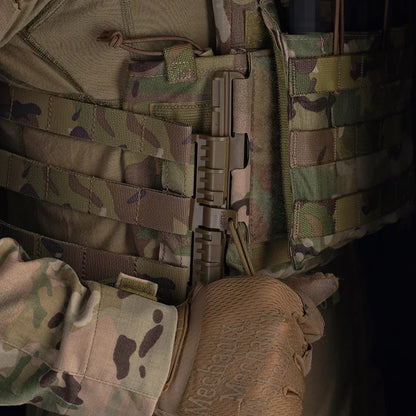 2Pcs Tactical Molle Quick Release Clasp LV119 AVS JPC SPC Hunting Airsoft Plate Carrier Vest  Cummerbund Molle Waist Belt