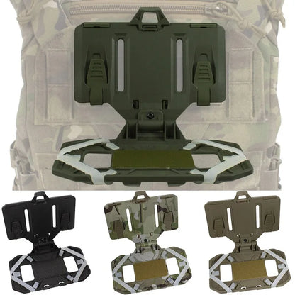 Tactical MOLLE Folding Navigation Board Map Admin Panel iPhone Pouch Tactical Airsoft Hunting Vest Chest Mobile Phone Holder