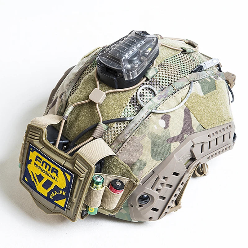 FMA Tactical Maritime Helmet Cover Multifunctional Battery Holder Balanced Pouch Bag BK/DE/MC