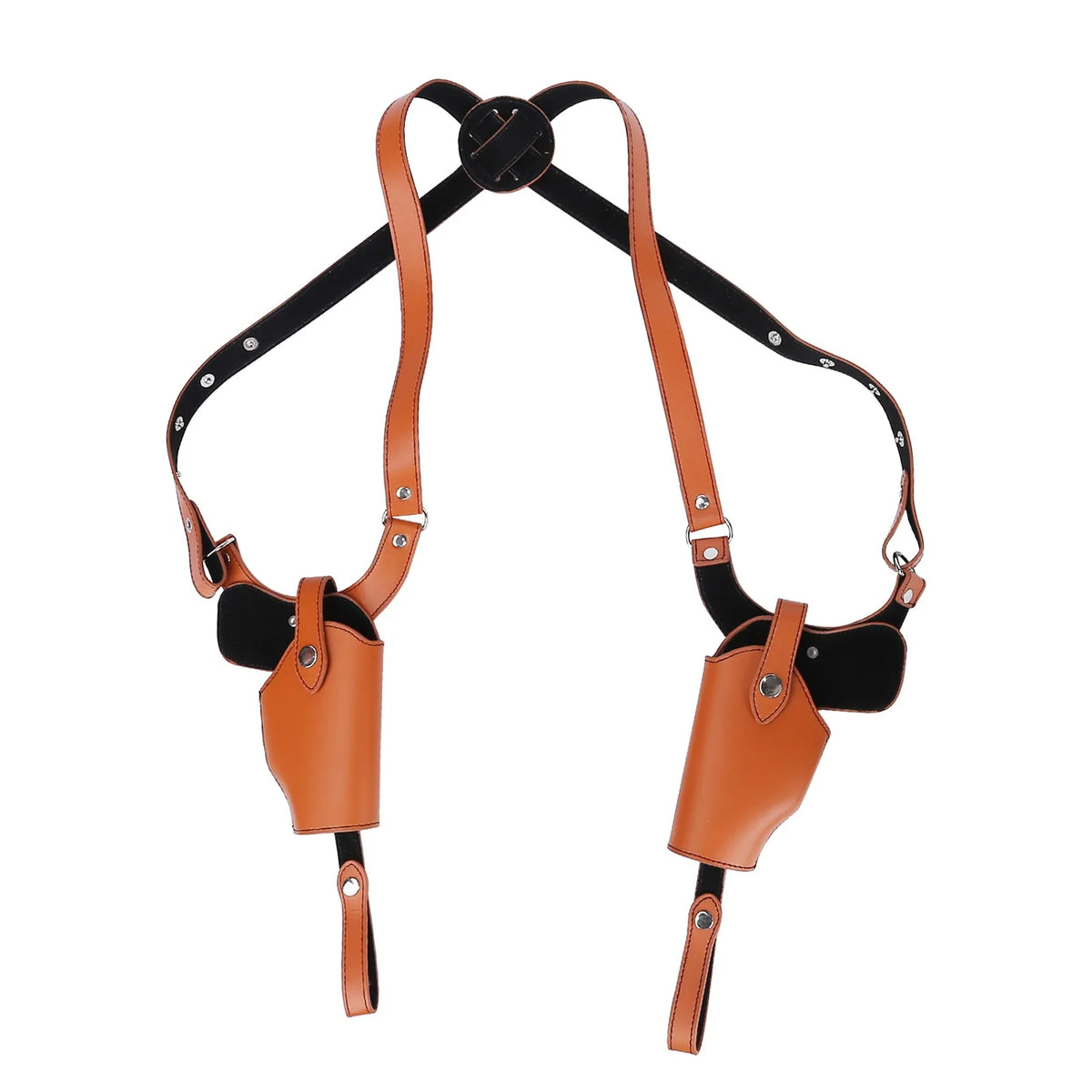 Dual Shoulder Holster Leather 2 Gun Holsters Tactical Concealed Carry Underarm Holster Universal Pistol Holster for 1911 G45 G43