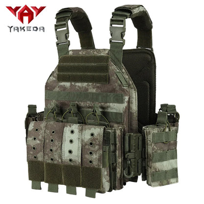 YAKEDA quick dismantling tactical training vest outdoor CS protective equipment combat vest camouflage suit