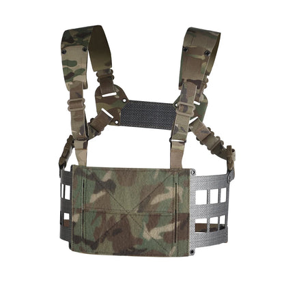 Ferro Style Tactical Chest Rig Wide V2 2nd Gen Lightweight Chesty Rig Hunting Vest Gear Extended Front Flaps Plate Carrier Adapt