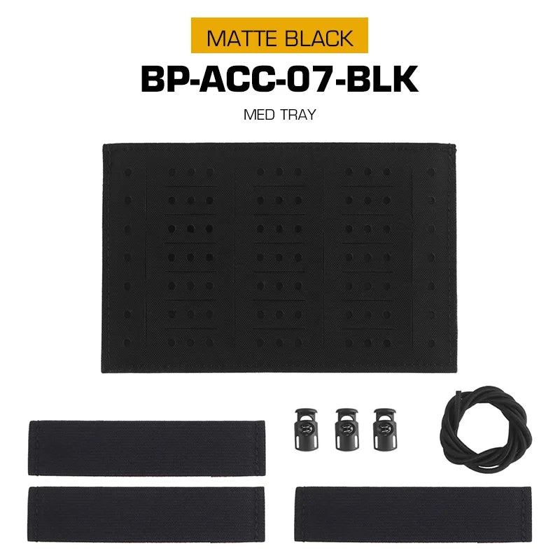 Tactical Medical Tray Insert Upgraded Built-In Storage Board First-aid Bag Equipment Organization for Outdoor Hunting Camping