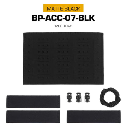 Tactical Medical Tray Insert Upgraded Built-In Storage Board First-aid Bag Equipment Organization for Outdoor Hunting Camping