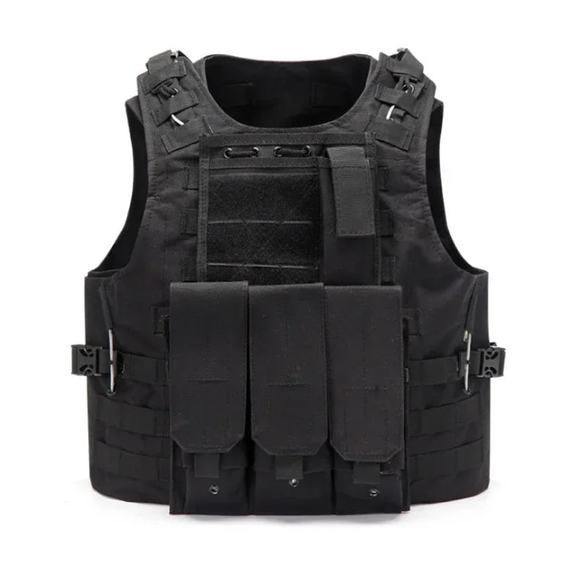 Nylon Tactical Vest Body Armor Hunting Carrier Accessories Men Combat MOLLE Camo Military Vest Outdoor CS Hunting Tmc