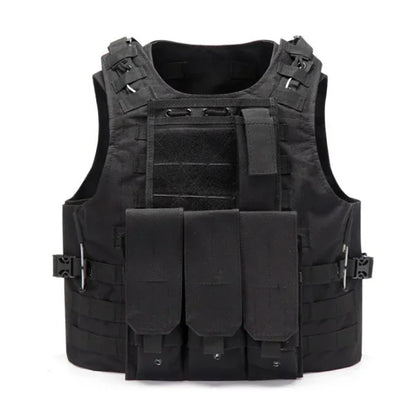 Nylon Tactical Vest Body Armor Hunting Carrier Accessories Men Combat MOLLE Camo Military Vest Outdoor CS Hunting Tmc
