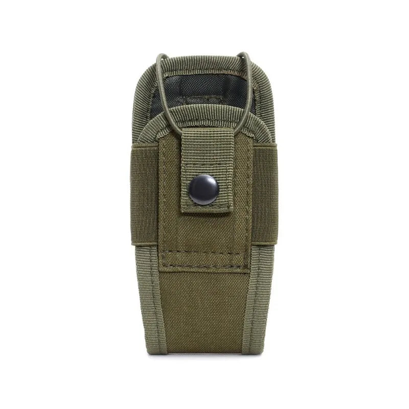 Tactical walkie talkie bag holder pocket portable accessory bag outdoor Oxford Molle wireless bag hunting sports waist bag walkie talkie leather case
