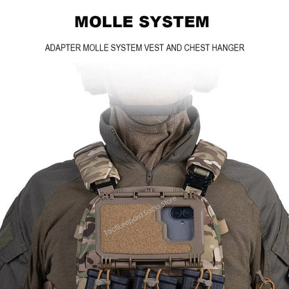 MOLLE Case For Smartphone Navigation Holder Mobile Phone Quick-on/off Tactical Equipment Box Plate Carrier Chest Rig Accessories