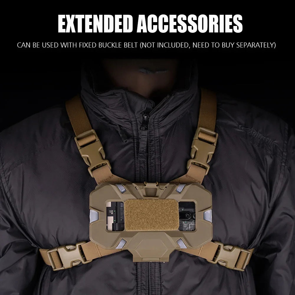 Outdoor Tactical MOLLE Folding Navigation Board Airsoft Map Case Admin Panel Mobile Phone Holder Hunting Vest Accessories
