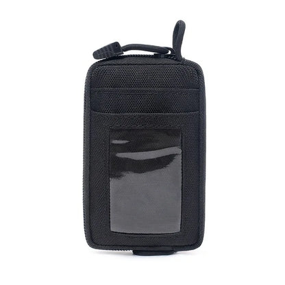 Tactical Waterproof Card Pack Outdoor EDC Pouch Key Purse Wallet Travel Kit Coin Purse With Card Slots Pack Zipper Waist Bag