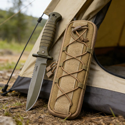Tactical Molle Knives Pouch EDC Knife Holder Bag Pocket Nylon Outdoor Hunting Camping Flashlight Holster Small Waist Bag