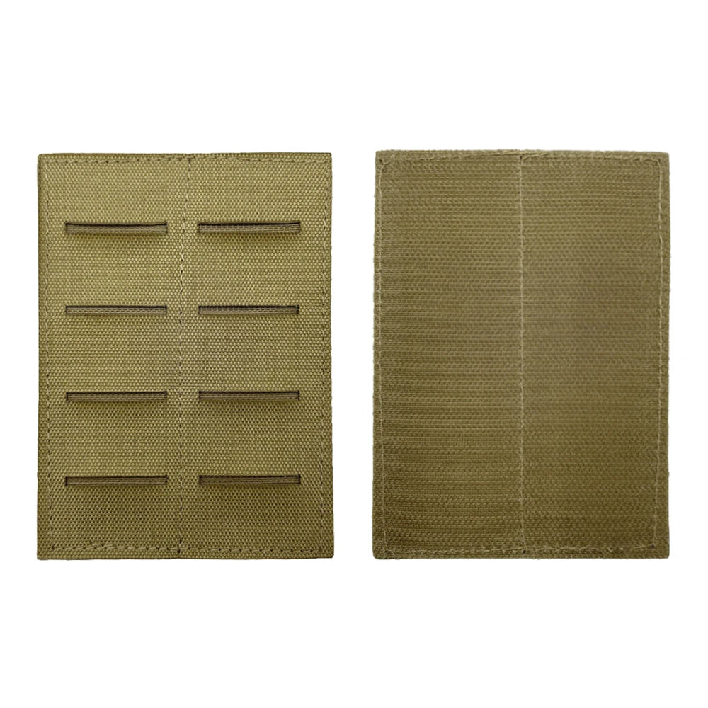 Tactical Molle Adapter Insert 2 Row Hook & Loop Backed Panel for Modular Storage EDC Packs Backpack Hunting Accessories