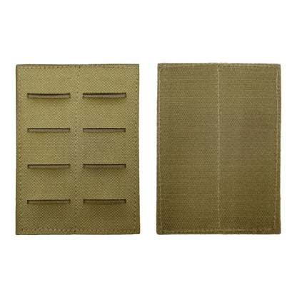 Tactical Molle Adapter Insert 2 Row Hook & Loop Backed Panel for Modular Storage EDC Packs Backpack Hunting Accessories