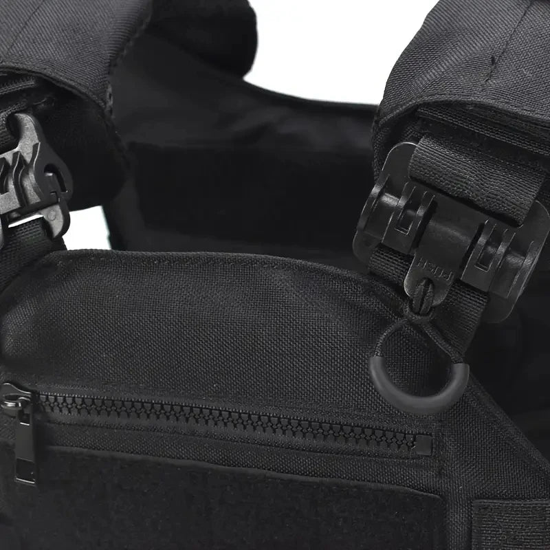 New Combat Vest 6094 Quick Release Lightweight Laser Cut Tactical Vest Black Gear Carry Hunting Tactical Vests