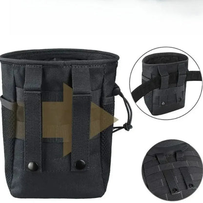 Outdoor Drawstring Magazine Dump Pouch Adjustable Utility Belt Fanny Hip Holster Bag Outdoor Ammo Storage Pack