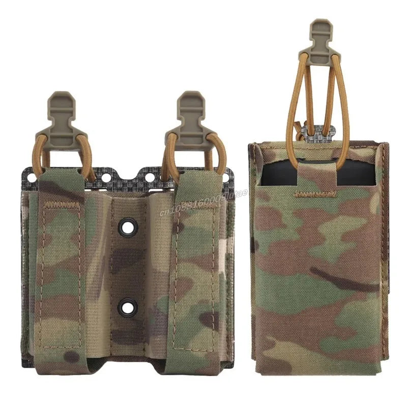Tactical Magazine Pouch 9mm Double Ferro Style Mag Pouches Single 556 Pistol AR M4 Rifle Mag Bag MOLLE Battle Belt Accessories