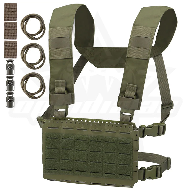 OPHIDIANTAC SSMK5 Split Chest Harness with Moles 5.56 Three-Pocket Hunting Jacket for Vehicle, Compatible with LV119 SPC JPC2.0