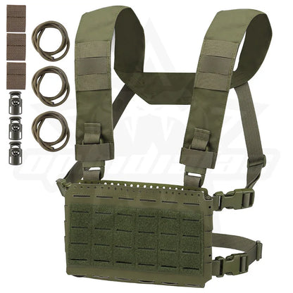 OPHIDIANTAC SSMK5 Split Chest Harness with Moles 5.56 Three-Pocket Hunting Jacket for Vehicle, Compatible with LV119 SPC JPC2.0