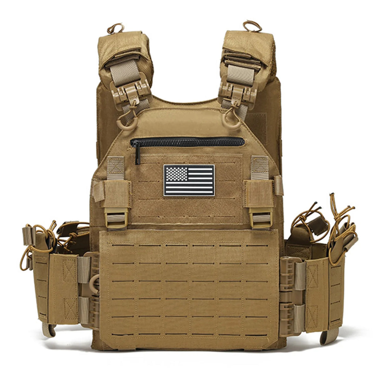 TT uick release hunting vest with chest zipper anti-theft bag MOLLE modular expansion breathable elastic vest