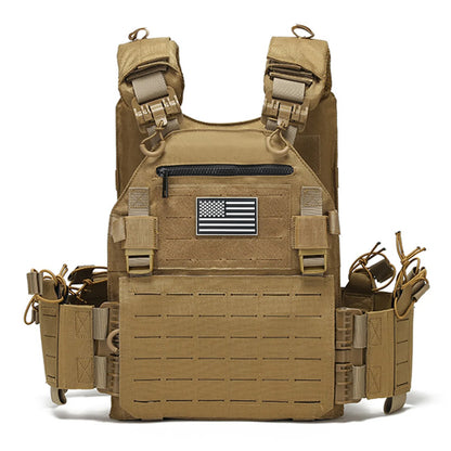 TT uick release hunting vest with chest zipper anti-theft bag MOLLE modular expansion breathable elastic vest