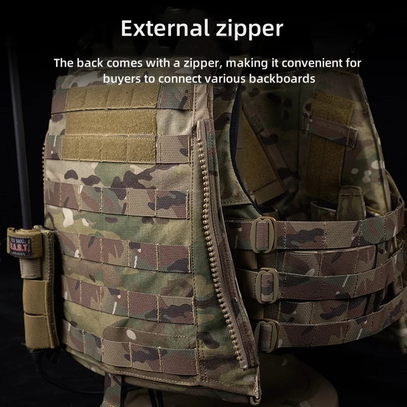Avs Mbav Trapezoidal Board Bag Quick Release Tactical Vest Compatible with Sapi Mbav Protective Board Soft Lining Hunting Vest
