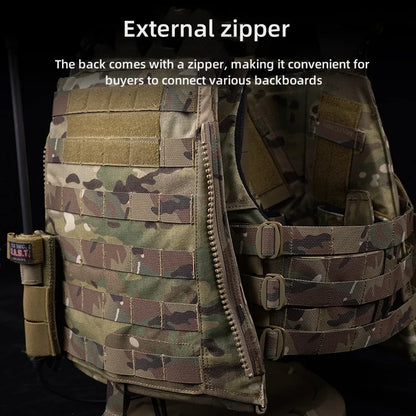 Avs Mbav Trapezoidal Board Bag Quick Release Tactical Vest Compatible with Sapi Mbav Protective Board Soft Lining Hunting Vest