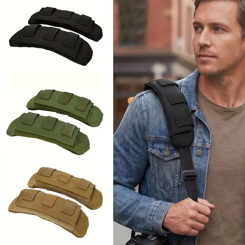 Backpack Shoulder Strap Pad Pressure Relief Comfortable Breathable Mesh Protect Pads For Hiking Hunting Outdoor Vest Accessories
