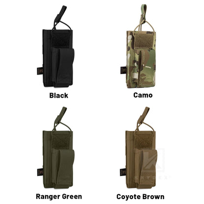 KRYDEX Tactical Magazine Pouch Single Open-Top 5.56 M4 M16 AR15 Rifle & Pistol Mag Pouch Holster Hunting Vest Accessories
