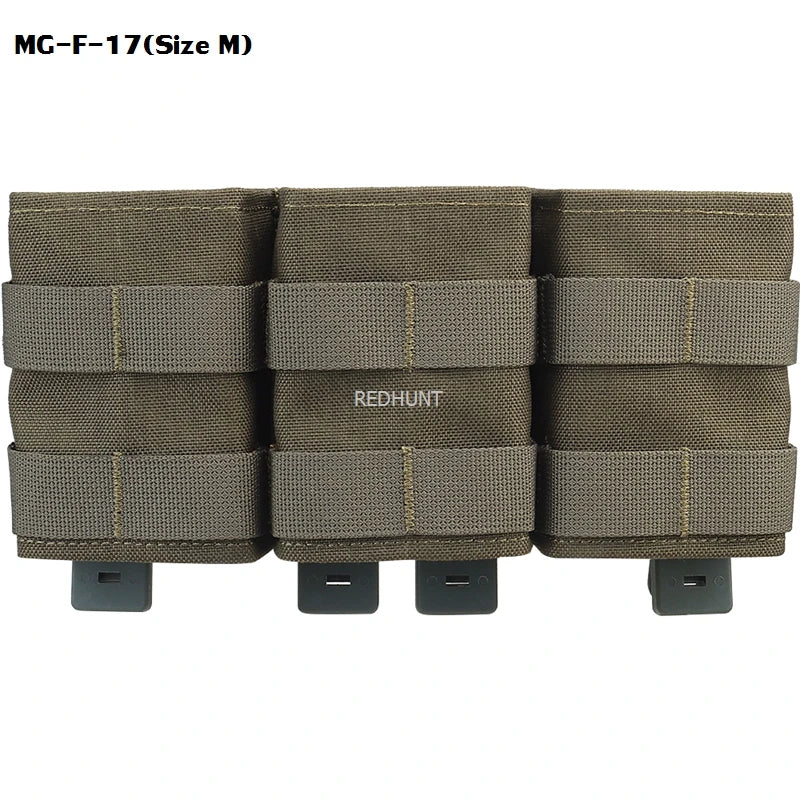 Molle Combat Bag Vest Mag Pouch Pack Fast Cartridges Clip Ammunition Carrier Ammo Holder Tactical Mag 7.62 Triple Magazine Pouch