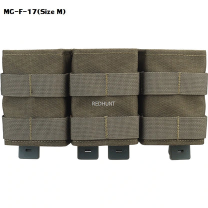Molle Combat Bag Vest Mag Pouch Pack Fast Cartridges Clip Ammunition Carrier Ammo Holder Tactical Mag 7.62 Triple Magazine Pouch