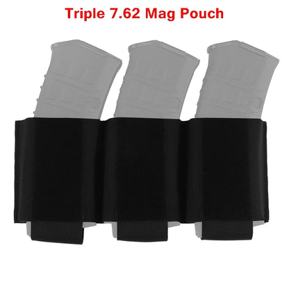 Hunting Triple Magazine Pouch 5.56 7.62 Single Double Triple Magazine Bag for AK47 AR15 Tactical Vest Rig Holster for Shooting