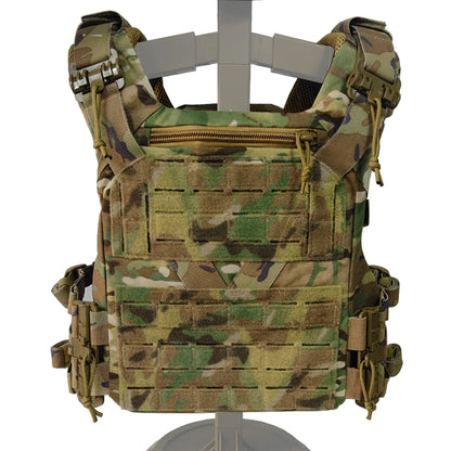 K Series Full-Size Hunting Vest Plate Carrier MOLLE Quick Release Adjustable Cummerbund Shooting Airsoft Training Tactical Vest
