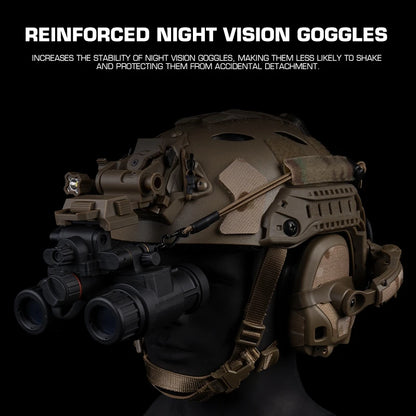 Tactical Helmets NVG Lanyard V4 Night Vision Goggles Elastic Retention Bungee Cord Night Vision Device Fixed Anti-lost Rope