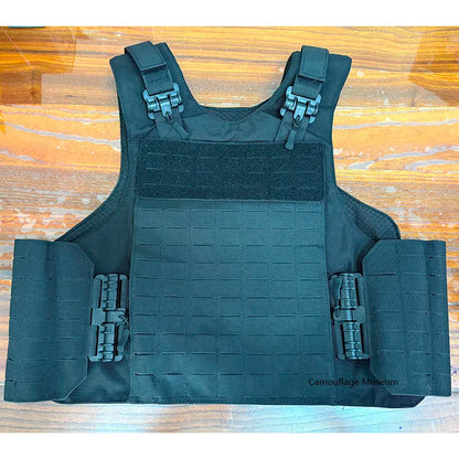 Black Laser Quick Release Tactical Vest CS Quick Release Vest Molle Anti Stab Protective Training Suit